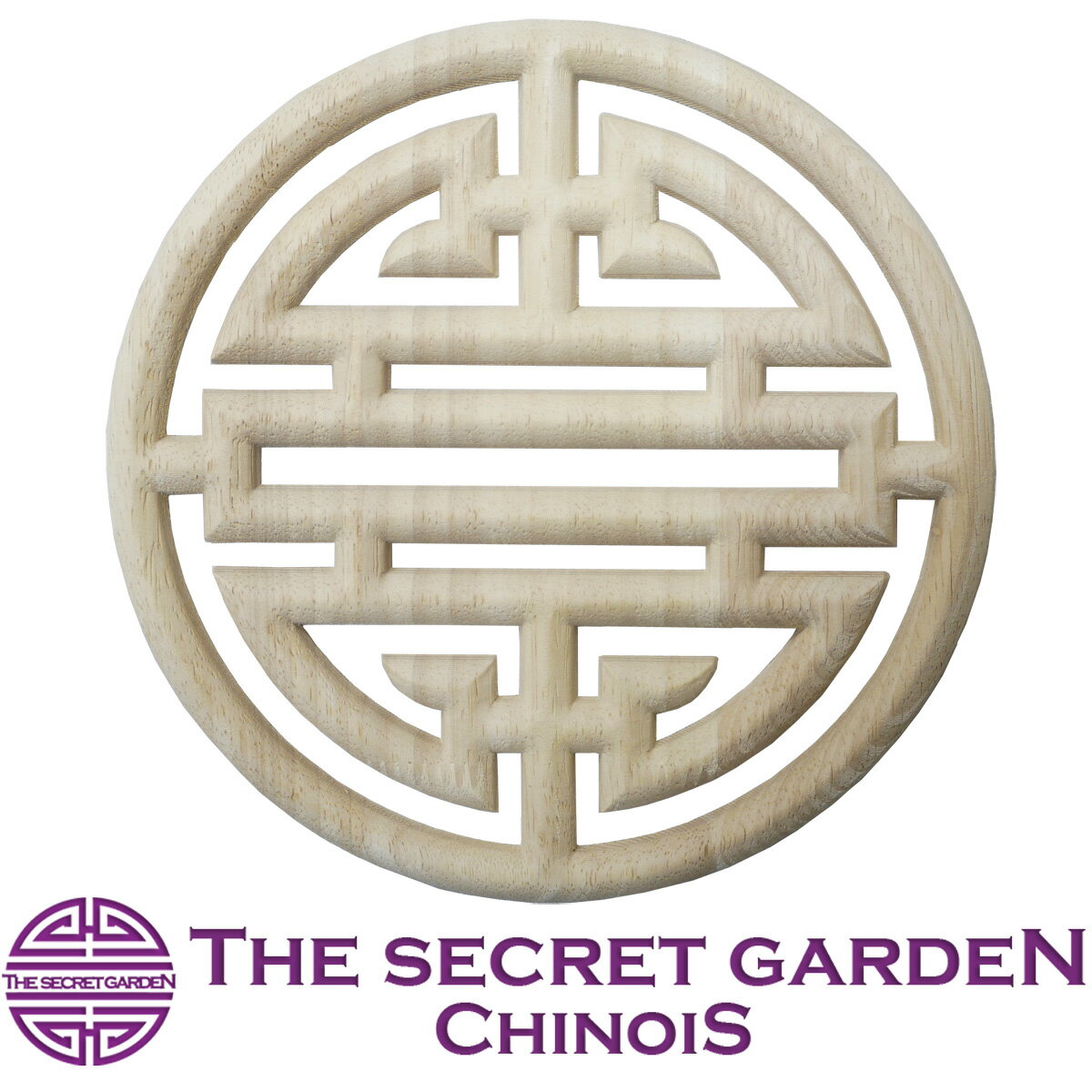 【メール便可】THE-SECRET-GARDEN シノワズリ レリーフ コースター 木製 大 ランチョンマット【中国茶器 鍋敷き 小物トレイ トレー アンティーク風 モダン かわいい インテリア テーブルコーディネート オリエンタル アジアンテイスト】 ザ・シークレットガーデン シノワ