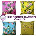 【メール便送料無料】THE-SECRET-GARDEN シノワズリ クッションカバー 全4種 花鳥柄 45×45cm【Blue &White 中国 アンティーク風 伝統 オリエンタルモダン シャビー モロッカン 北欧 冬 おしゃれ モロッコ グラムスタイル ダマスク アラベスク 43】ザ・シークレットガーデン