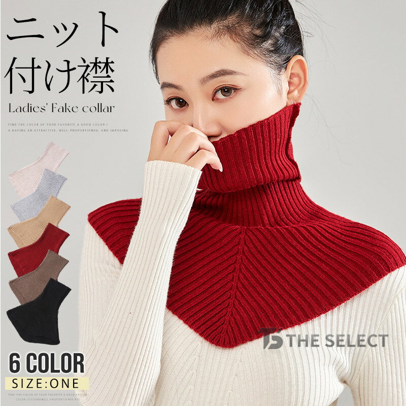 つけ襟 あったか 付け襟 レディース タートルネック ハイネック ネックウォーマ ニット 伸縮性 レイヤード 付け衿 つけ衿 重ね着 インナー 秋冬 防寒 保温性 通気性 軽量 無地 おしゃれ 可愛い 暖かい 肌触り良い 着脱簡単