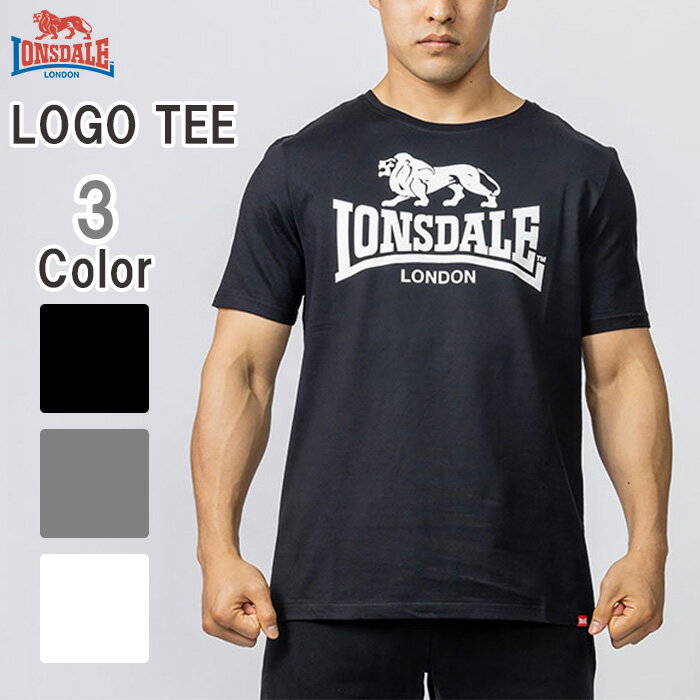 LONSDALE ロンズデール Tシャツ ティーシャツ メンズ レディース ブランド LOGO LD SSTEE ロゴTee 半袖 ブラック 黒 トレーニング ストレッチ ひんやり 接触冷感 UVカット 紫外線防止 スポーツ ランニング 軽量 冷感 通気性