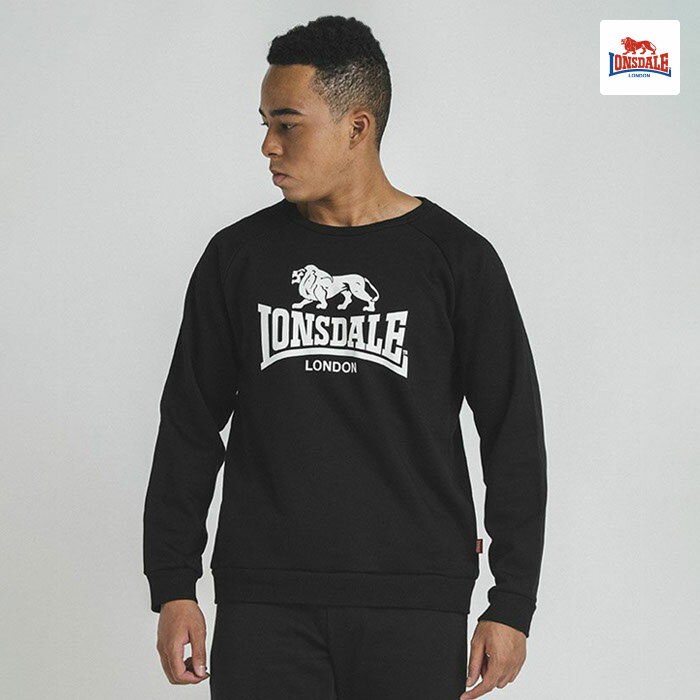 LONSDALE ロンズデール スウェット メンズ レディース トレーナー LOGO LD CREWNECK ロゴクルーネックスウェット トレーニングウェア ジムウェア ランニングウェア ストレッチ 接触冷感 UVカット 紫外線防止 軽量 通気性 スポーツ ランニ