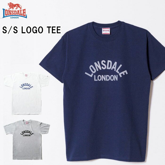 LONSDALE ロンズデール Tシャツ ティーシャツ メンズ ブランド S/S Logo Tee 半袖 グレー トレーニングウェア ジムウェア ランニングウェア トレーニング ストレッチ ひんやり 接触冷感 UVカット 紫外線防止 スポーツ ランニング 軽量 冷