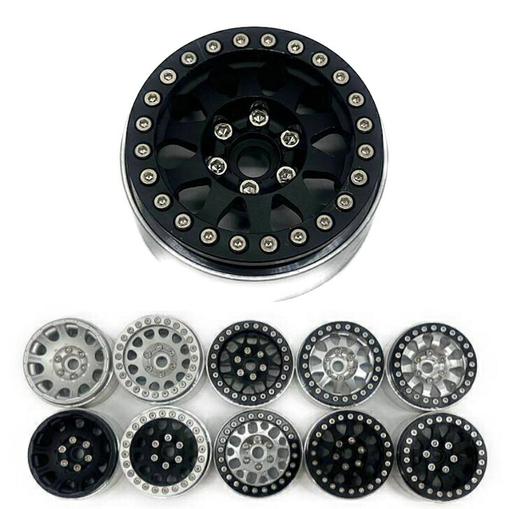 4個セット RCクローラーホイールリム 1.9インチ 1:10 六角12mm SCX10 TRX4 CC02 型番:30101