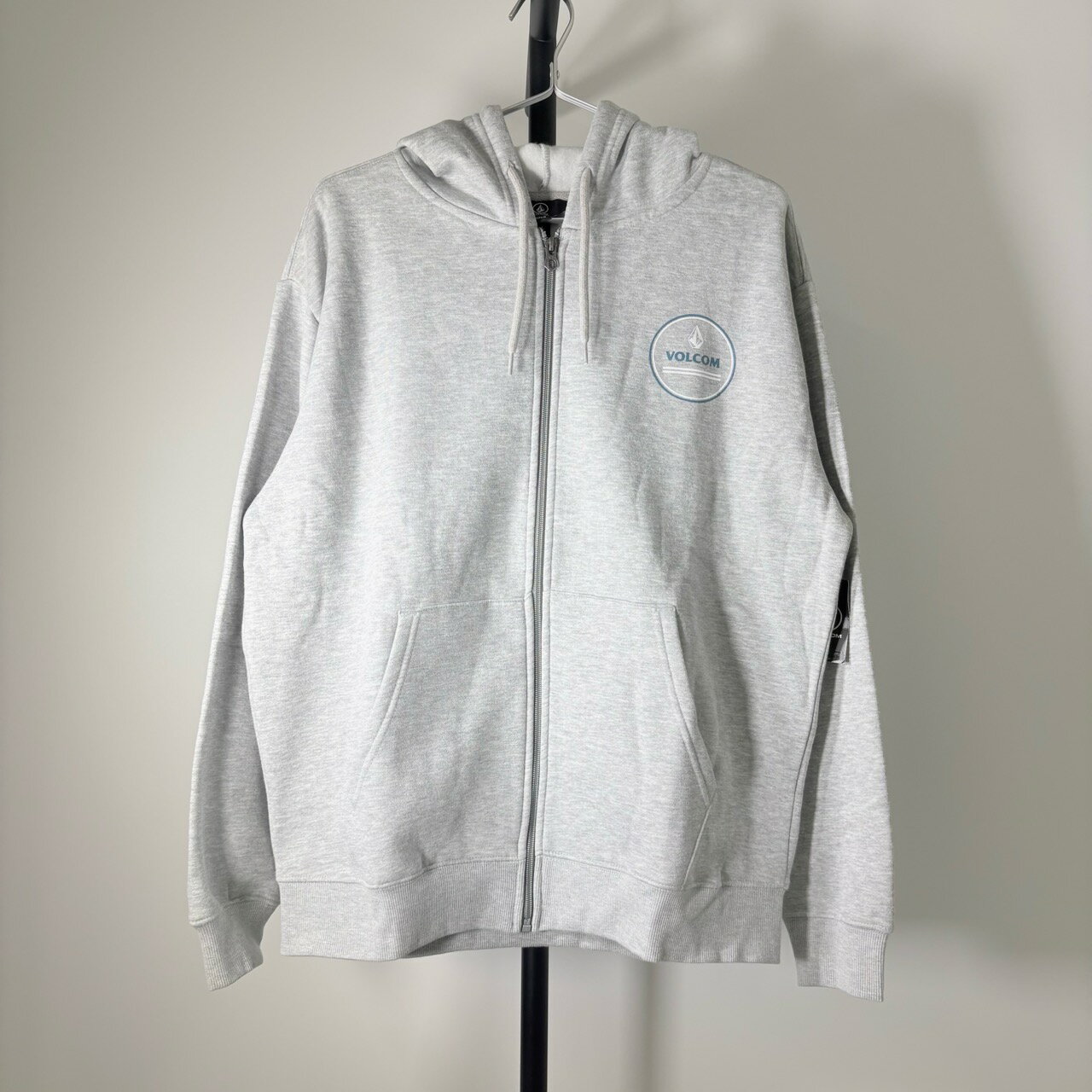＼お買い物マラソンpt5倍／〈アウトレット〉 VOLCOM ボルコム ROUNDABOUT ZIP フルジップ フードスウェット パーカー A4802401 HEATHER GREY 裏起毛