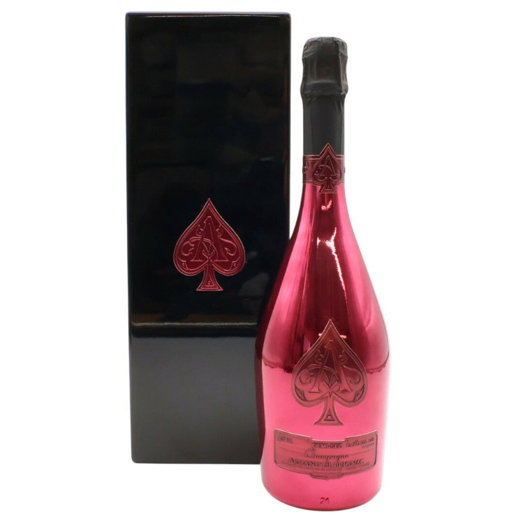 ★全国発送★【送料無料】 Armand de Brignac Demi Sec アルマン ド ブリニャック ドゥミセック ボトル シャンパン 箱付き お酒 キャバクラ 飲み屋 バー 居酒屋 ホスト【中古】