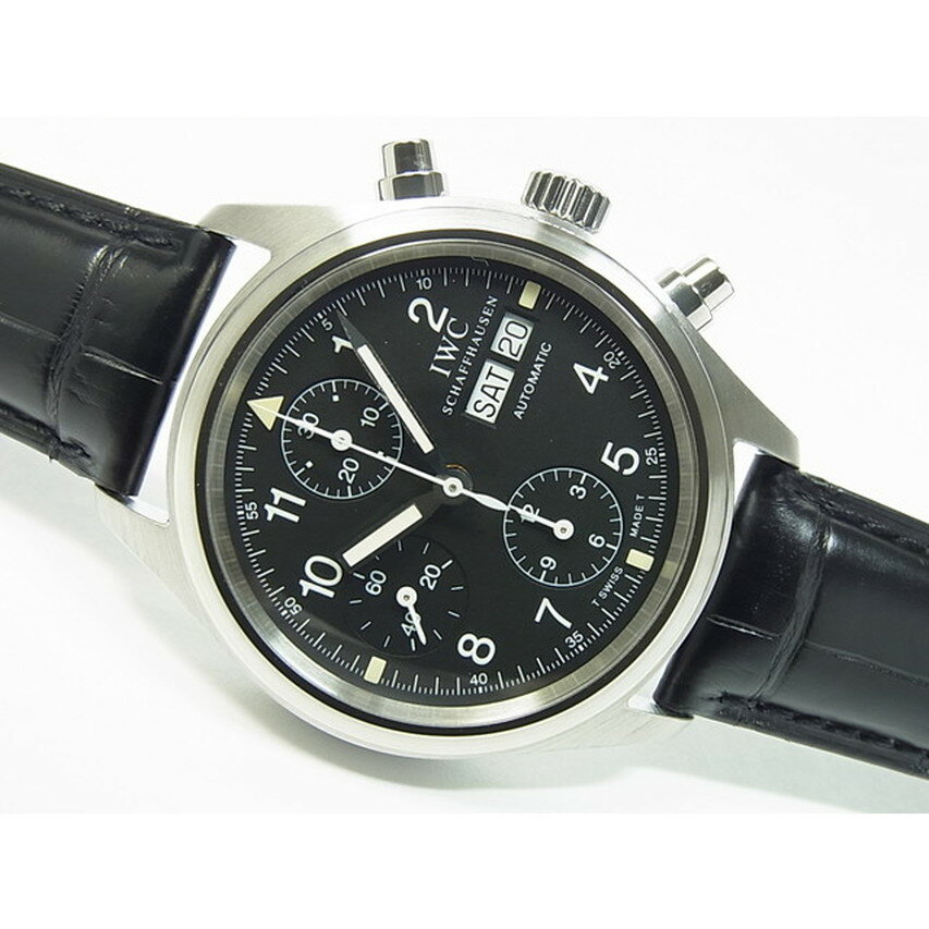 【中古】IWC（アイダブリューシー）フリーガー・クロノグラフ　革ベルト仕様　3706-003のサムネイル