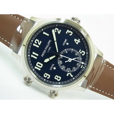 【中古】パテックフィリップ(PATEKPHILIPPE)　5524G-001　カラトラバ　パイロット　トラベルタイム 　18KWG　2018年　国内正規品　未使用品