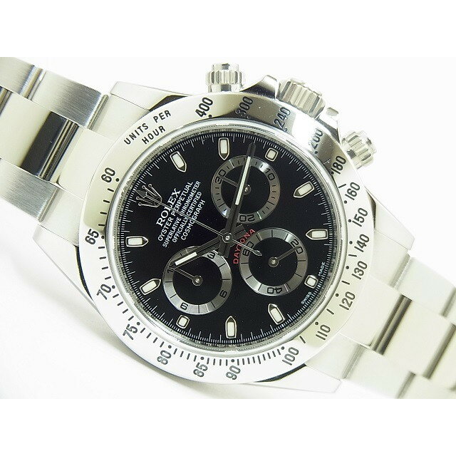 【中古】ロレックス（ROLEX）デイトナ　116520　ブラック　2016年　鏡面バックル