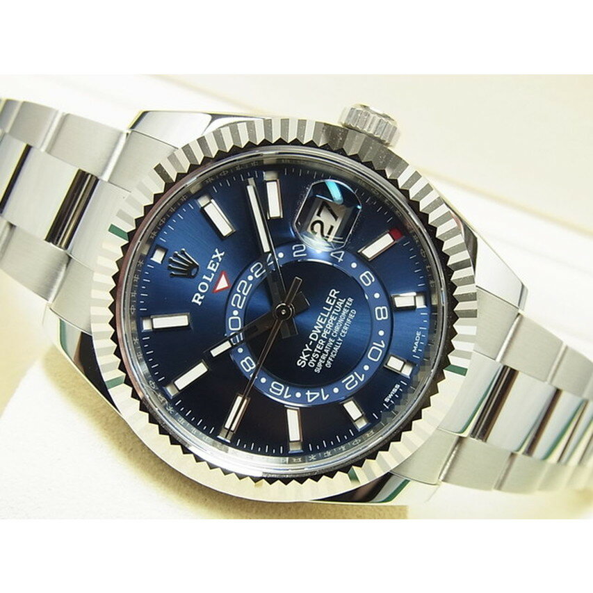 【中古】ロレックス（ROLEX)　スカイドゥエラー　WGベゼル　ブルー　Ref.326934　正規品