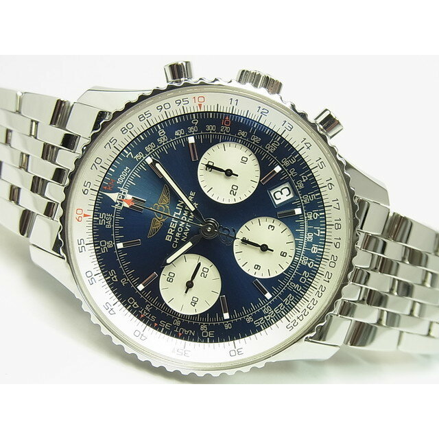 【中古】ブライトリング（BREITLING）ナビタイマー　ブルー文字盤　A232C86NP　正規品