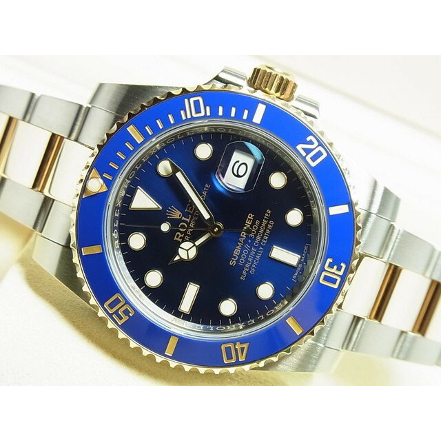 【中古】ロレックス（ROLEX）サブマリーナ・デイト　SS×YGコンビ　ブルー　116613LB