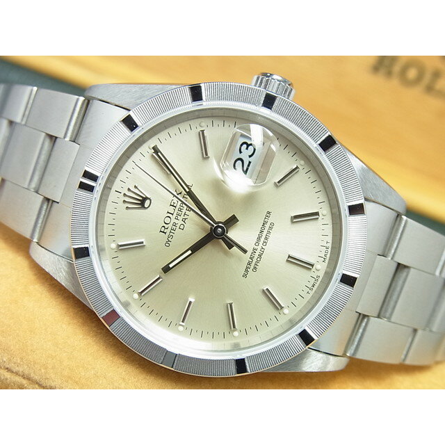 【中古】ロレックス（ROLEX）オイスターパーペチュアル・デイト　エンジンターンド　15210　W番