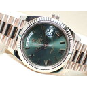 【中古】ロレックス（ROLEX）デイデイト40　エバーRG　オリーブグリーン　228235