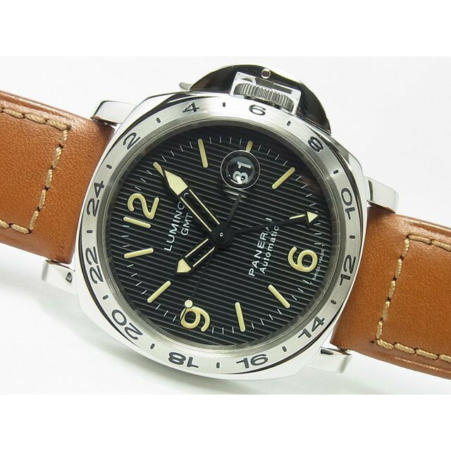 【中古】パネライ（OFFICINE PANERAI）ルミノール・GMT　”フリンケ”　トリチウム　P ...