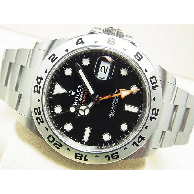 【中古】ロレックス(ROLEX)　エクスプローラーII　ブラック文字盤　Ref.226570