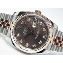 【中古】ロレックス（ROLEX）デイトジャスト　SS&PG　ブラックシェル　10Pダイヤ　11623 ...