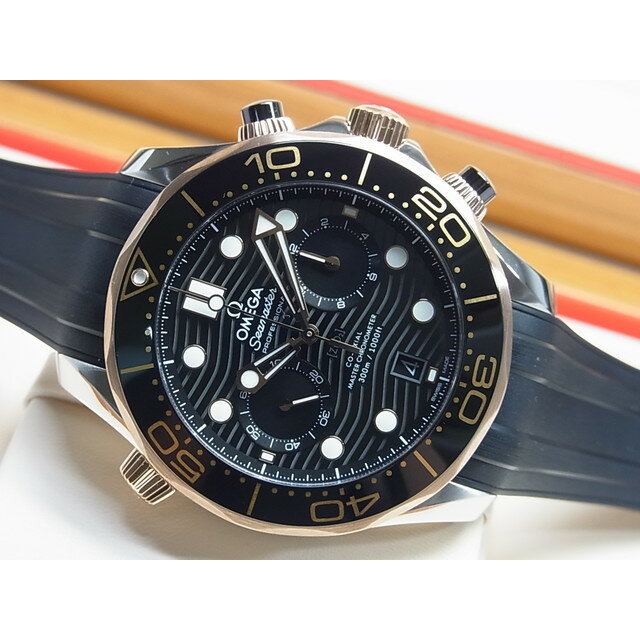 【中古】オメガ（OMEGA）シーマスター ダイバー300M　セドナゴールド & ラバーストラップ　4 ...