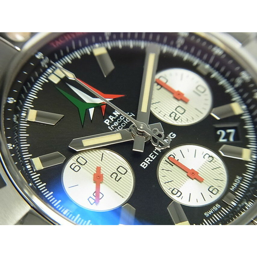 【中古】ブライトリング（BREITLING)　クロノマット44・フレッチェトリコローリ　1000本限定　A013BFTVRC