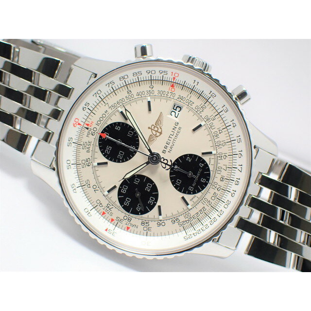 【中古】ブライトリング（BREITLING）オールドナビタイマー　ジャパンエディション　シルバー文字盤　日本限定 　A1332412/G796(A13324)