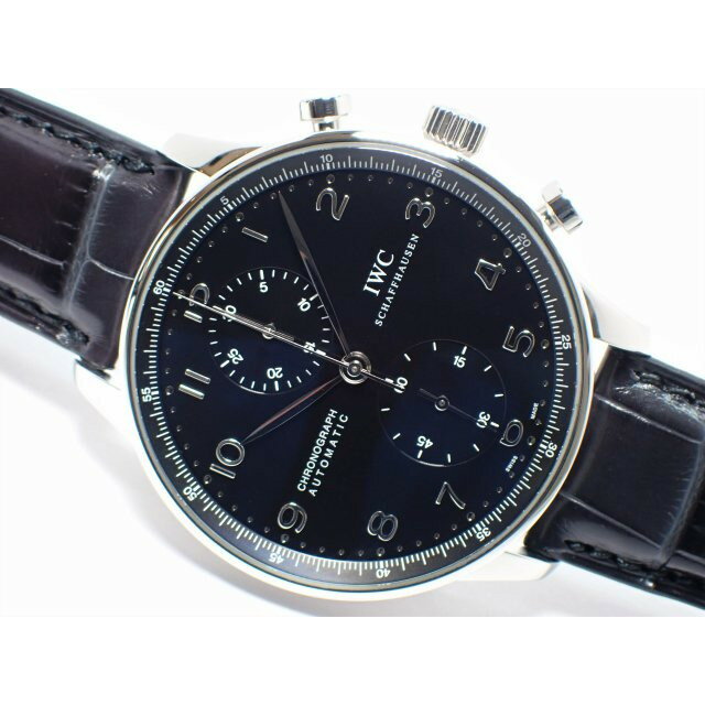 【中古】IWC （アイ・ダブリュー・シー）　ポルトギーゼ　クロノグラフ　ブラック　IW371438　 ...