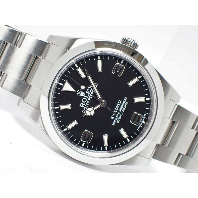 【中古】ロレックス（ROLEX） エクスプローラーI　ブラックアウト　Ref.214270　ランダム番