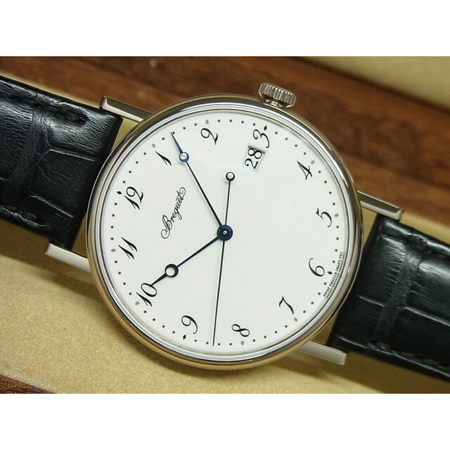 【中古】ブレゲ（BREGUET）クラシック シリシオン　18KWG　エナメル文字盤　5177BB/2 ...