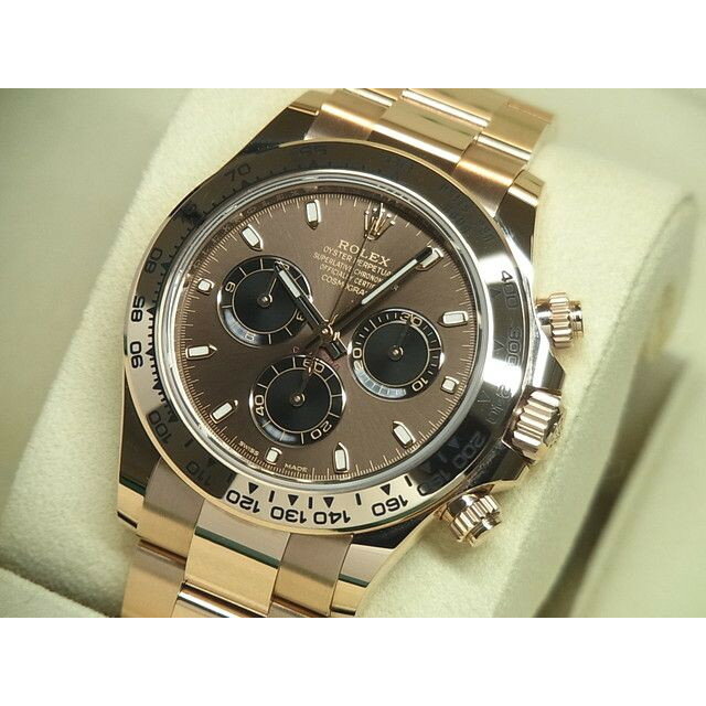 【中古】ロレックス（ROLEX）デイトナ　エバーRG　チョコブラウン×ブラック　116505