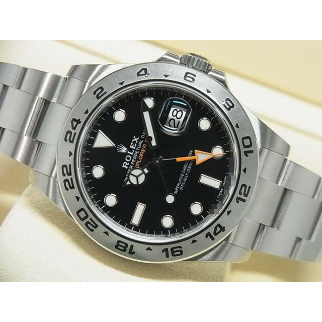 【中古】ロレックス（ROLEX）エクスプローラーII　ブラック文字盤　216570