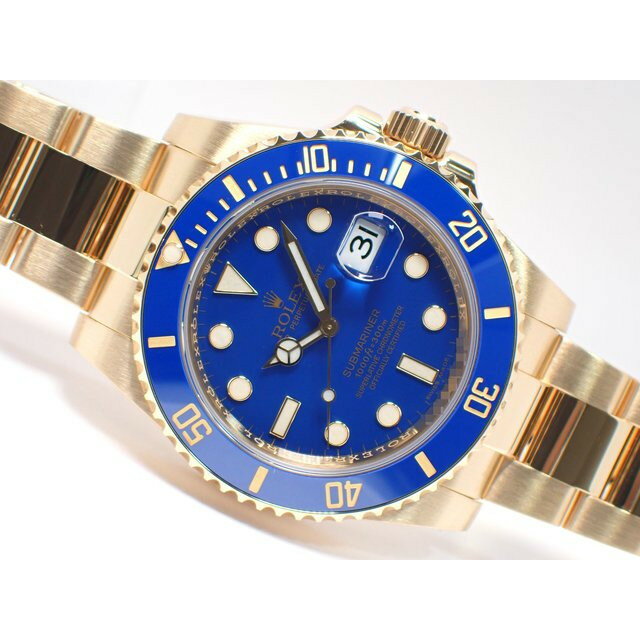 【中古】ロレックス（ROLEX） サブマリーナー・デイト　18KYG　ブルー　116618LB　V番