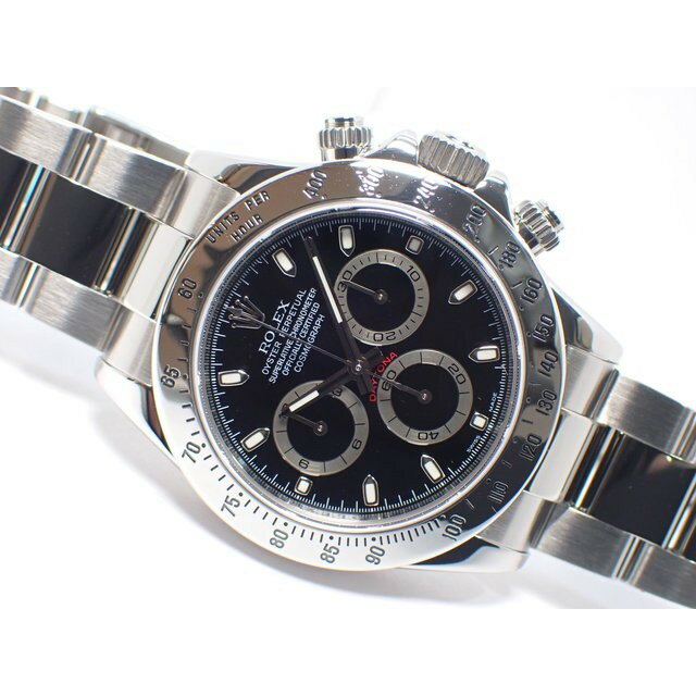 【中古】ロレックス（ROLEX） デイトナ　ステンレス　ブラック　116520　2007年　Z番ルーレット