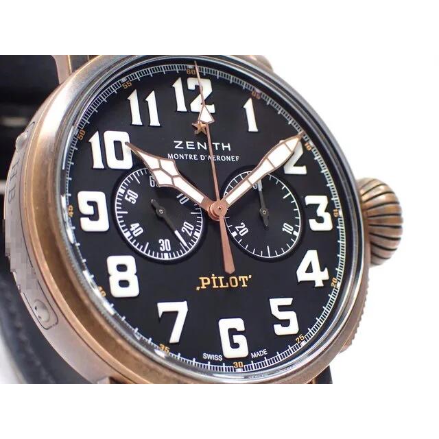 【中古】ゼニス（ZENITH）パイロット　タイプ20　クロノグラフ　エクストラスペシャル　ブロンズ