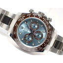 【中古】ロレックス(ROLEX)デイトナ PTモデル アイスブルー文字盤 116506 ’21年購入