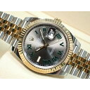 【中古】ロレックス(ROLEX)デイトジャスト41 スレート/グリーンローマン ジュビリーブレス YGコンビ 126333 '25年(2)