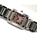 【中古】カルティエ(CARTIER)タンクフランセーズ SM ピンクシェル クオーツ W51028Q3 ’08年