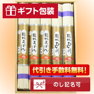 館林うどん 詰合せ5本 敬老の日 お彼岸 うどん・ひも川【贈り物・ギフト】　ご当地グルメ のし対応 ご贈答 プレゼントに