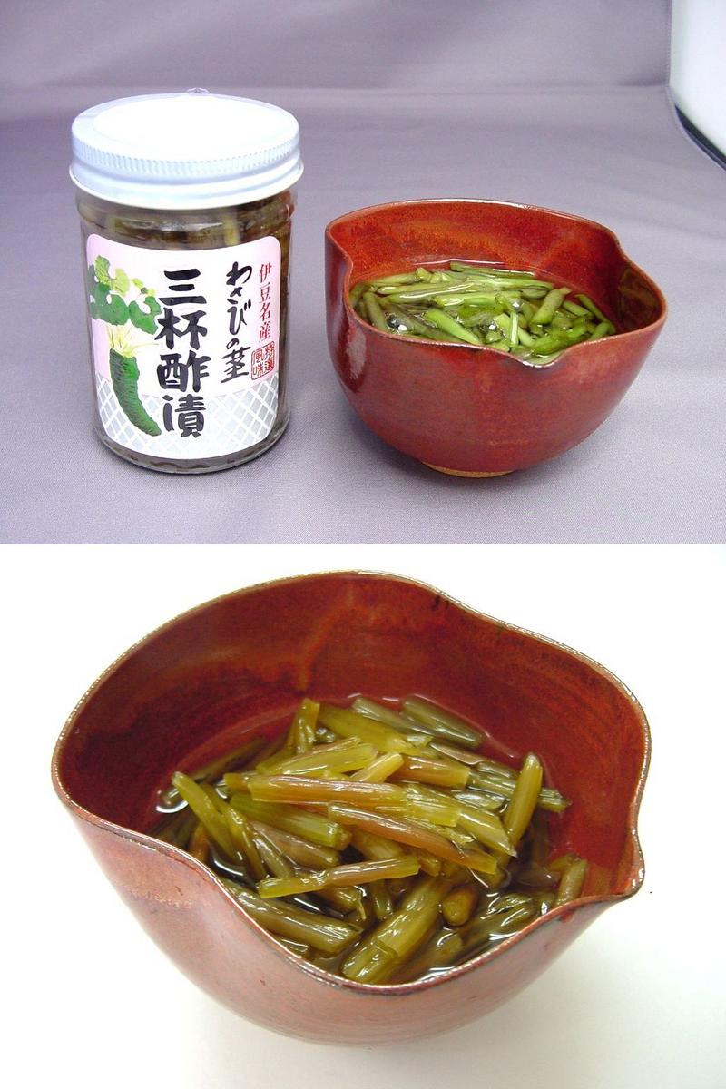 わさびの茎三杯酢漬（瓶）