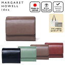 【正規販売店】MARGARET HOWELL idea ダウナー 二つ折りBOX財布［マーガレットハウエル アイデア］ 折りたたみ財布 ブランド 折り財布 本革 レザー ミニ ウォレット コンパクト ボックス型小銭入れ シンプル ナチュラル おしゃれ ナチュラル 大人 レディース バッグマニア