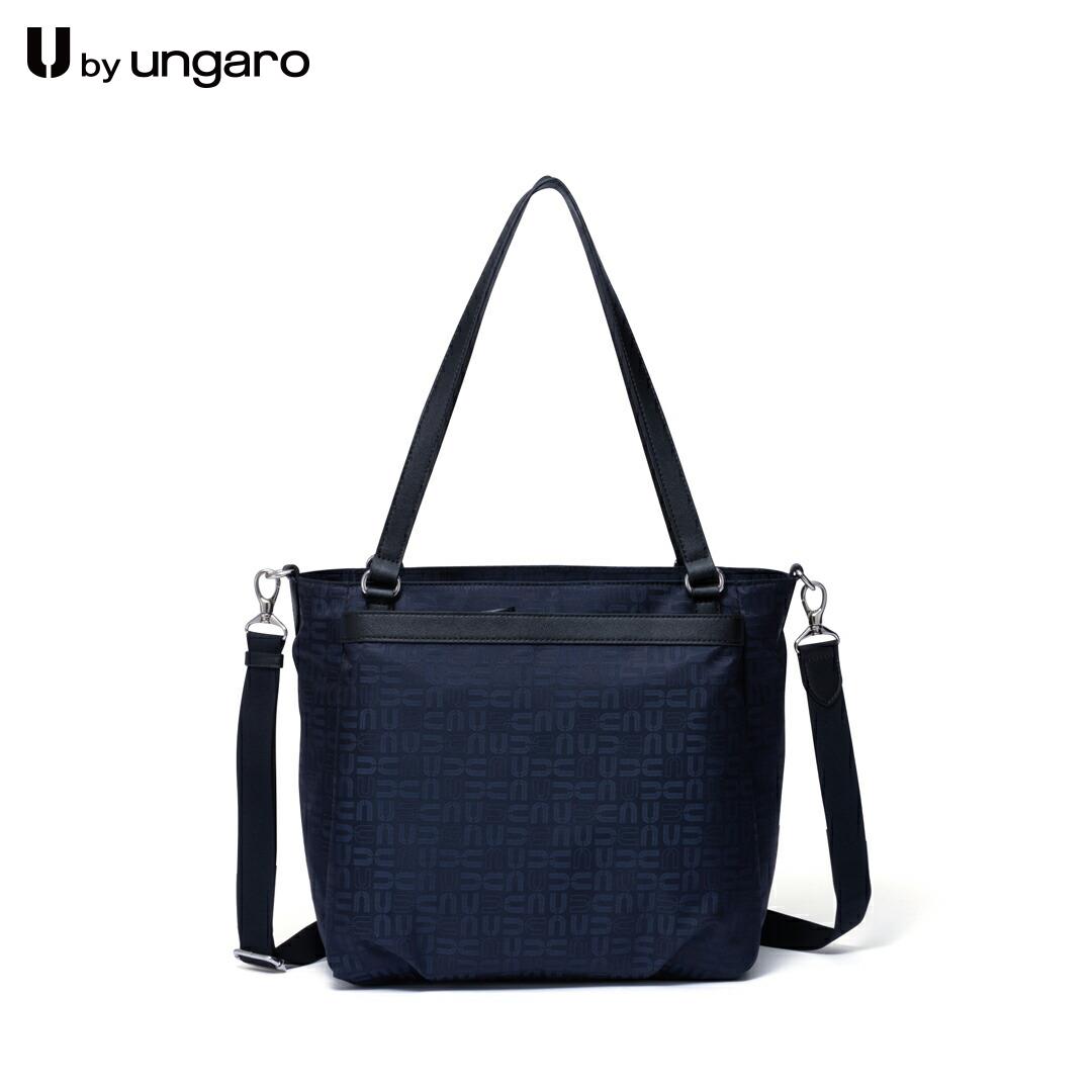 ユーバイ ウンガロ フォーマルバッグ レディース 【正規販売店】U by ungaro フランシーヌ 2WAYトート［ユーバイ ウンガロ］ トート バッグ ブランド ショルダー 肩掛け 斜めがけ A4 自立 底鋲 ファスナー 軽量 ナイロン 通勤 通学 お仕事 旅行 大人 カジュアル スポーティー レディース バッグマニア