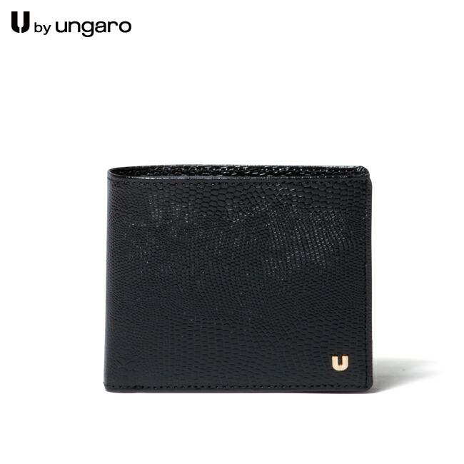 【正規販売店】U by ungaro ピエッツ 折り財布［ユーバイ ウンガロ］ 折りたたみ財布 ブランド 二つ折り 本革 レザー コンパクト ミニ ウォレット 小さい 小銭入れ 大きく開く 使いやすい シンプル おしゃれ 大人 レディース バッグマニア