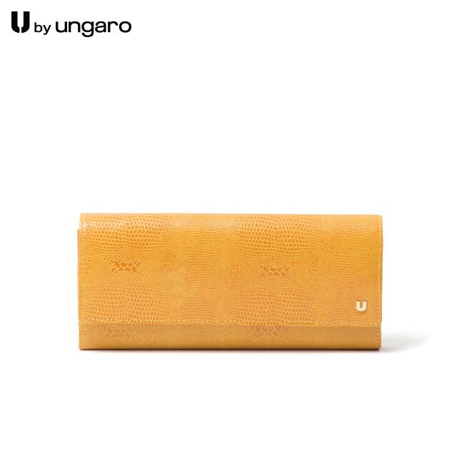 【正規販売店】U by ungaro ピエッツ フタ付BOX長財布［ユーバイ ウンガロ］ かぶせ 長財布 ブランド 本革 レザー 大容量 軽量 ボックス型小銭入れ 大きく開く カードがたくさん入る 使いやすい かわいい お洒落 大人 レディース バッグマニア