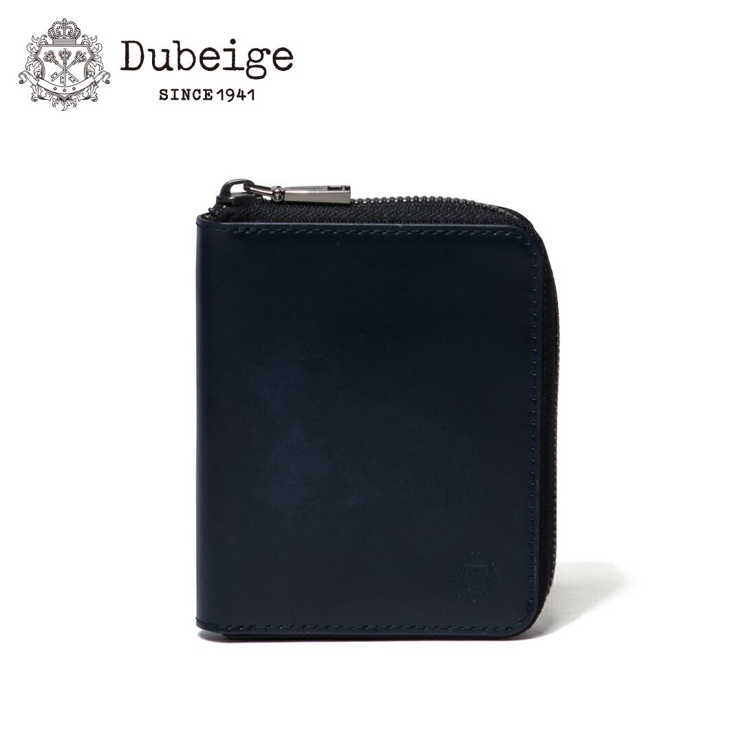 【正規販売店】Dubeige アドバンレザー ラウンドファスナー縦型折り財布［ドゥベージュ］ 折りたたみ財布 ブランド 二つ折り コンパクト 本革 レザー ミニ ウォレット 小さい ボックス型小銭入れ シンプル ドゥ ベージュ メンズ バッグマニア