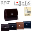 【正規販売店】MARGARET HOWELL ideaスナップ 三つ折り財布 マーガレットハウエル アイデア 折りたたみ財布 ブランド 本革 レザー ミニ ウォレット 小さい 薄い コンパクト シンプル おしゃれ 日本製 メンズ レディース バッグマニア