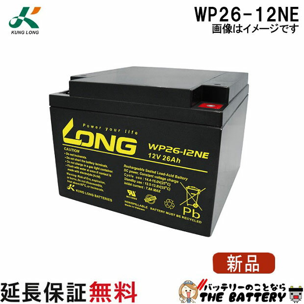 WP26-12NE ロングバッテリー KUNG LONG 互換 HC 24-12A 電動 車椅子 セニアカー