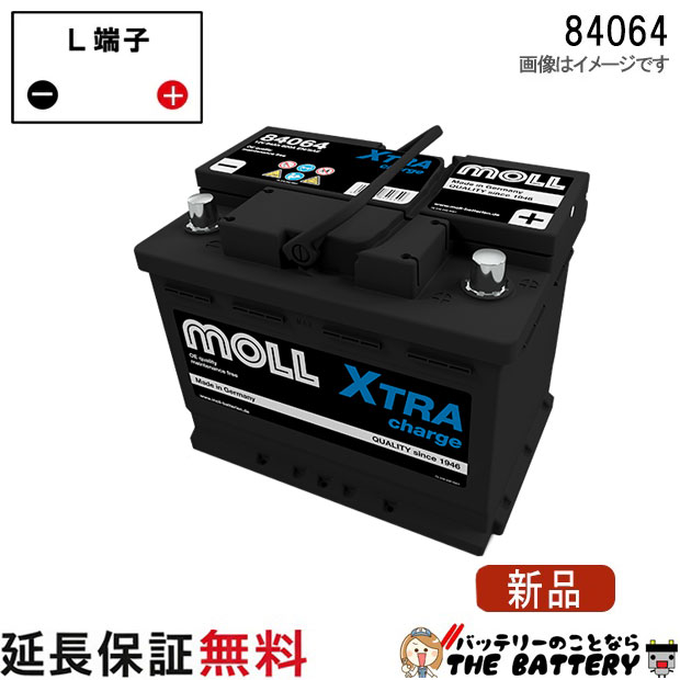 84064 旧品番 84062自動車 バッテリー モル 交換 MOLL 欧州車 外車 X-TRA Charge