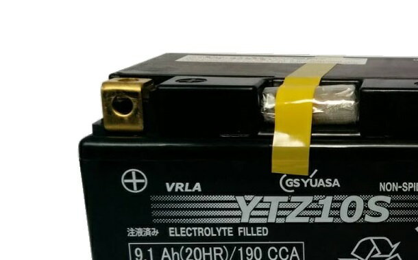 YTZ10S バイク バッテリー GS YUASA ジーエス ユアサ 正規品 VRLA 制御弁式 二輪用バッテリー マジェスティ250 ドラッグスター400 CB400 CBR600RR 3