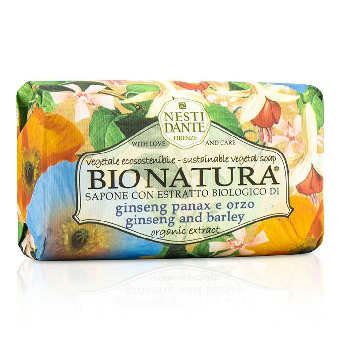  Nesti Dante Bio Natura Sustainable Vegetal Soap - Ginseng & Barley ネスティダンテ ビオナチュラ サスティナブル ベジタブルソープ - ジンセン&バー 送料無料 海外通販