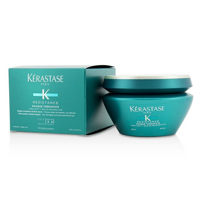 【月間優良ショップ受賞】 Kerastase Resistance Masque Therapiste Fiber Quality Renewal Masque (For Very Damaged, Over-Processed Thick Hair) ケラスターゼ レジス 送料無料 海外通販