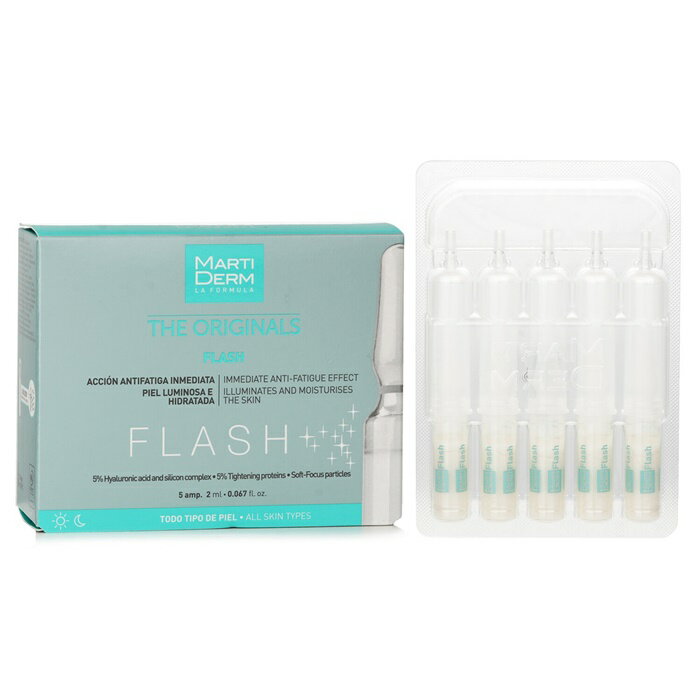 【月間優良ショップ受賞】 Martiderm Flash Ampoules Anti-fatigue (For All Skin) Martiderm Flash Ampoules Anti-fatigue (For All Skin) 5 Ampoules x2ml 送料無料 海外通販