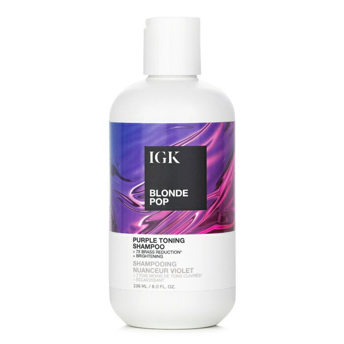 【月間優良ショップ受賞】 IGK Blonde Pop Purple Toning Shampoo IGK Blonde Pop Purple Toning Shampoo 236ml/8oz 送料無料 海外通販