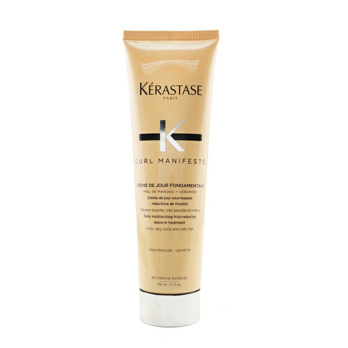 【月間優良ショップ受賞】 Kerastase Curl Manifesto Creme De Jour Fondamentale Hair Cream Daily Moisturizing Frizz-Reducing Leave-in Treatment - For Cu 送料無料 海外通販